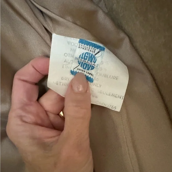 Classic Tan Pea Coat - Picture 7 of 9